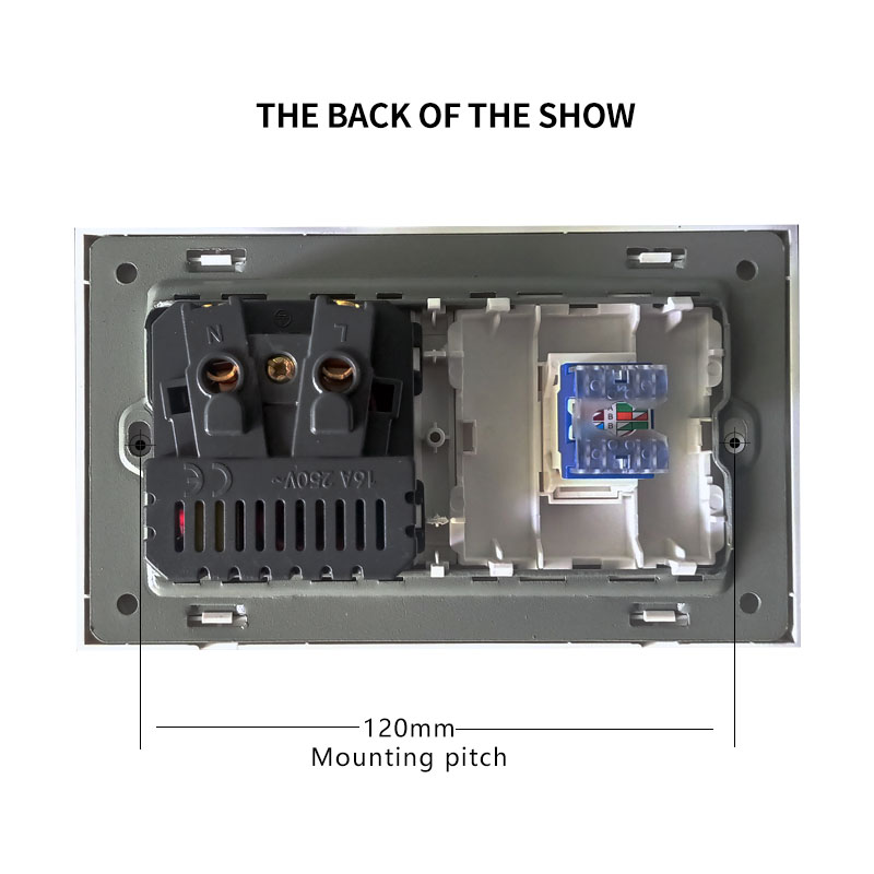 H23cbcae7e7554db794cfd8b0da043f0dg 2 RJ-45 network outlet