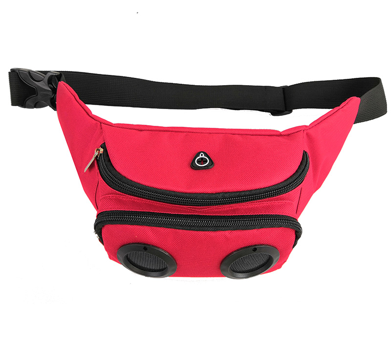 marsupio per altoparlanti sportivi da campeggio all'aperto personalizzati, marsupio con stampa personalizzata con altoparlanti