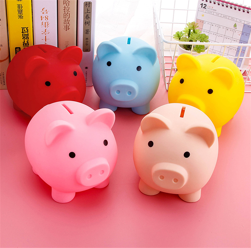 2020小存钱罐钱箱存储儿童玩具卡通家居装饰省钱盒子儿童piggy money