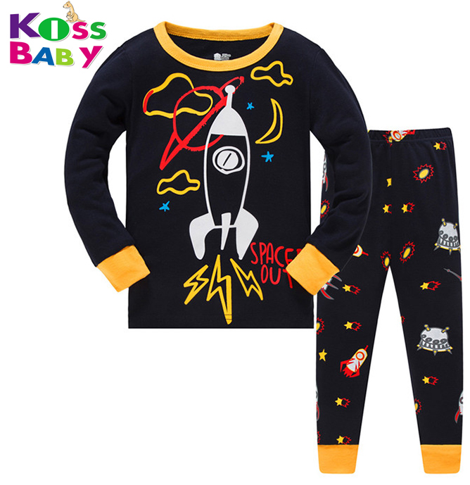 От 3 до 8 лет, Новое поступление, костюмы для мальчиков и девочек, детские пижамы, Детская одежда для сна с рисунком, пижама с рисунком из мультфильма