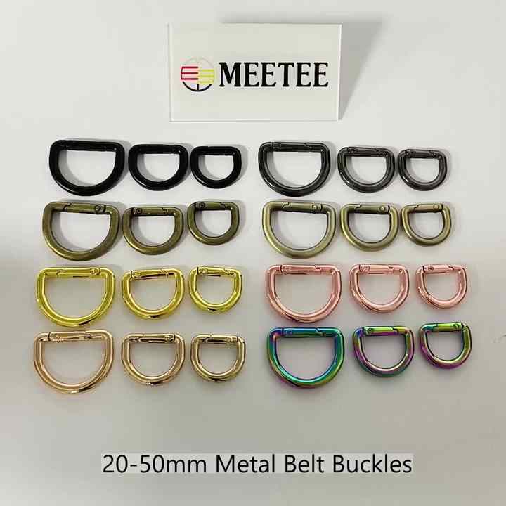 MeeTee XP047 Open Ring Handbag Straps 25*18mm Clasp Snap D Ring