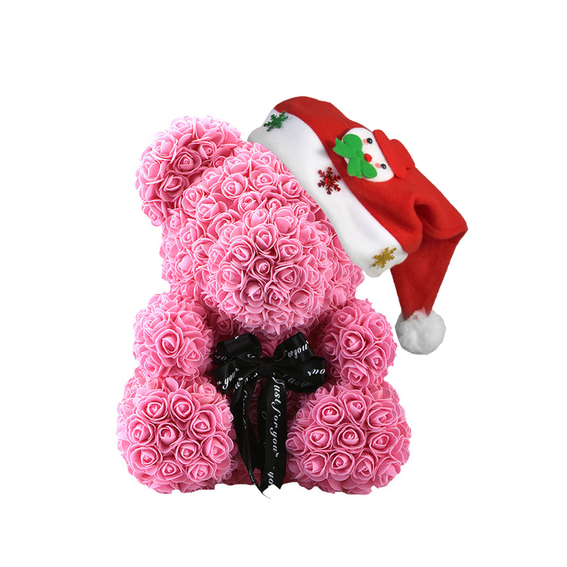 周年纪念泰迪熊玫瑰熊妻子喜欢装饰圣诞玫瑰熊 - buy christmas rose