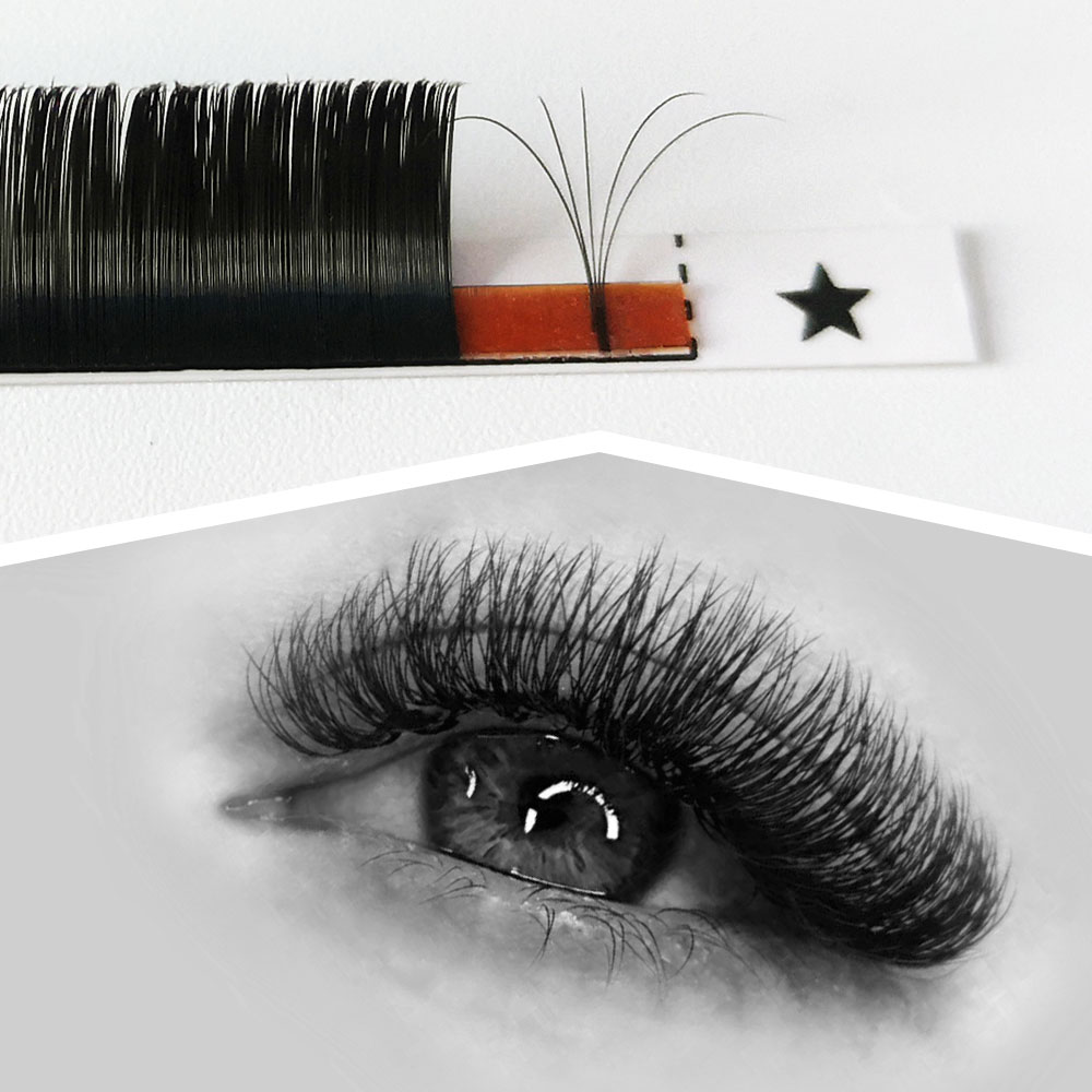 Оптовая цена, русский объем ресниц 8-15 мм, смешанные ресницы, лоток 0,07 Easy Fan 0,05 мм, искусственная норка, объемные ресницы мега