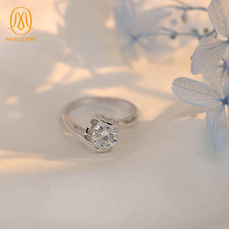 AAA Gems Moissanite Ring Engagement Diamond Rings Women Moissanite Ring for Women