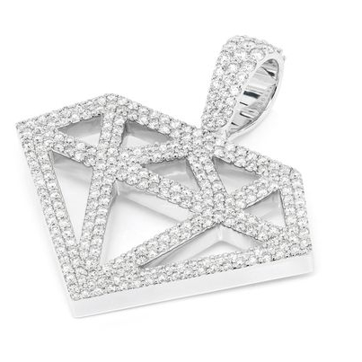 AAA GEMS Hip Hop Diamond Silhouette Pendant