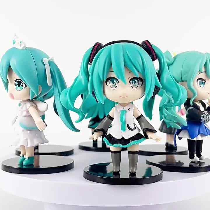 6PCS Set Hatsune Miku Anime Blind Box Toys - Mystery Figures for