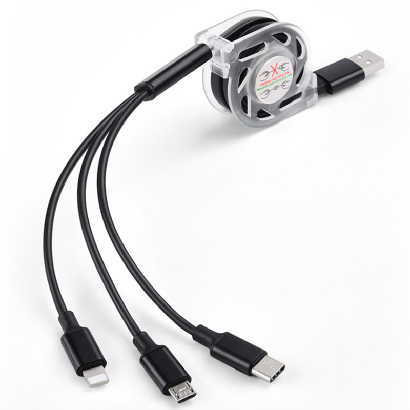 3 в 1, usb-кабель для быстрой зарядки и передачи данных