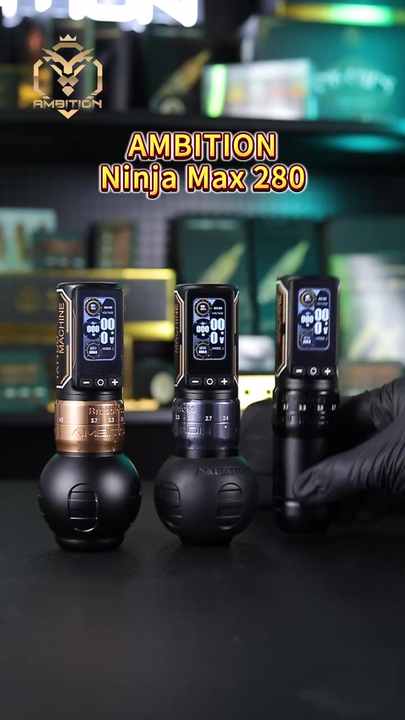Ambition Ninja Max 280 Wireless Tattoo Pen - Adjustable Stroke