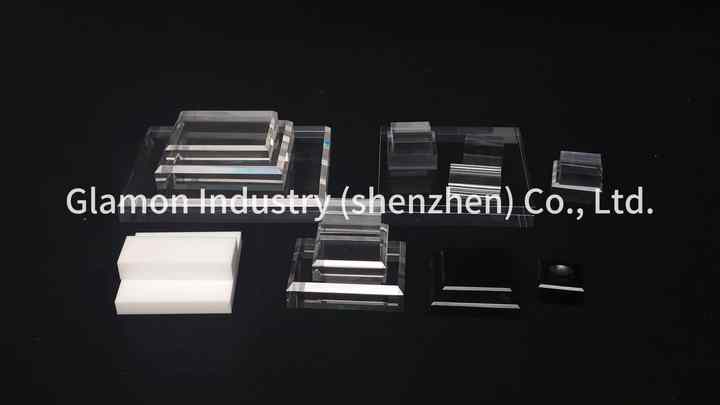 Square Beveled Acrylic Base for Gem & Mineral Display - Eco