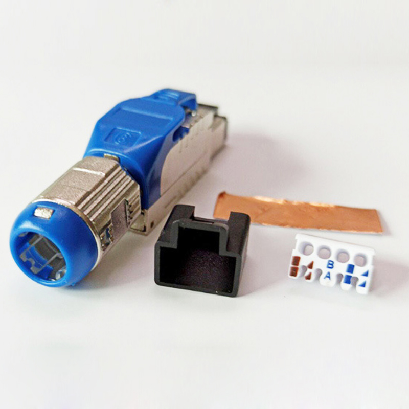 Zinc Alloy Cable Shielded Ethernet Cable Cat8 Cable Gold Plated Rj45 Tool Free
