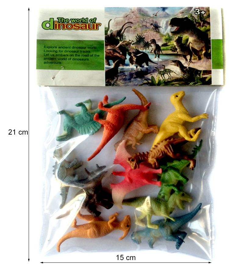 Dinosaure Jouet en Plastique, Jeu de Figurines de Dinosaures, 10PCS