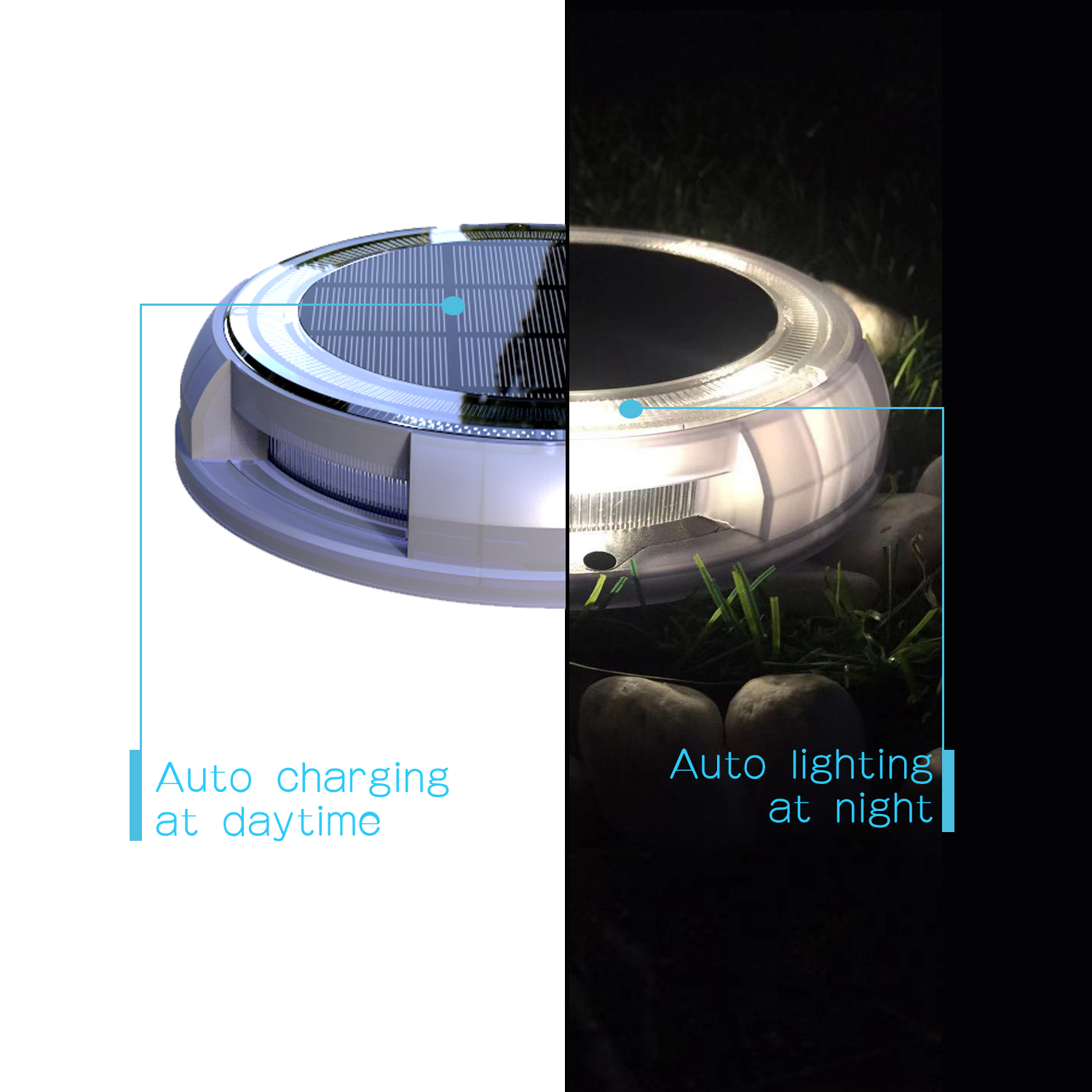 ACMESHINE Colorful Solar Garden Outdoor Decoration Classic Color Changing Solar Powered String Lights