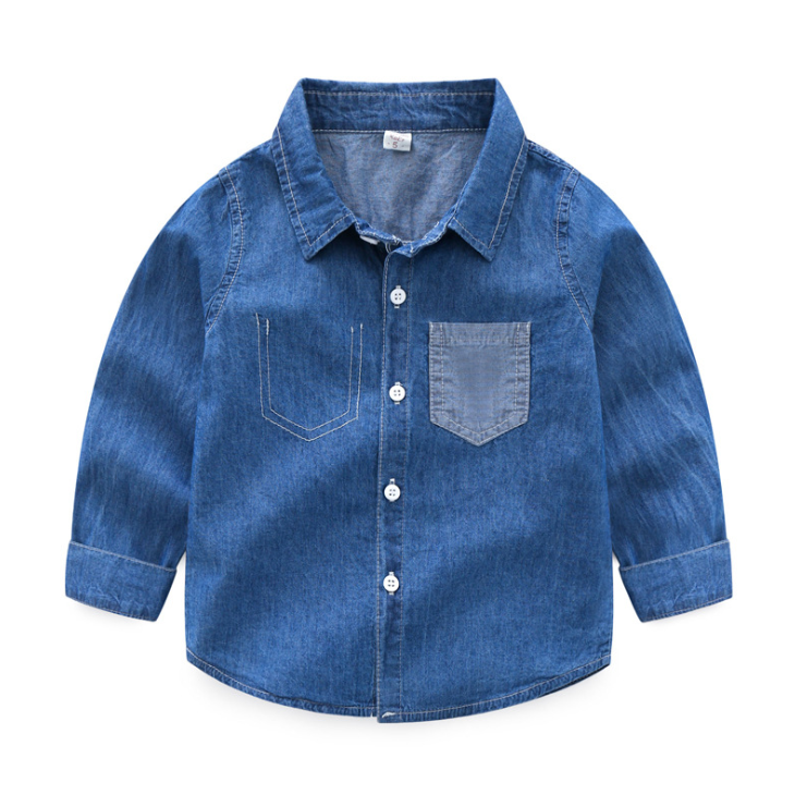 denim kids shirt