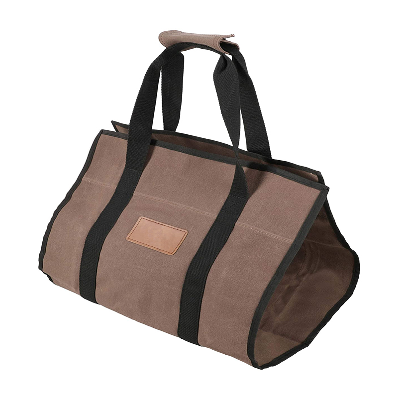 Большой вощеный холст дров Перевозчик Крытый Открытый сверхмощный камин несущей Держатели