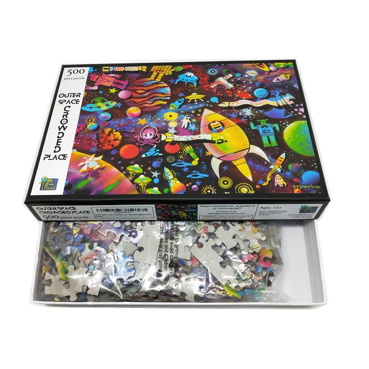 Logotipo personalizado direto da fábrica personalizado 500pices de papel jigsaw puzzle jogo para adultos