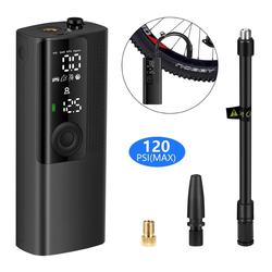 Tragbare Elektrische Luftpumpe Luftpumpe für Fahrrad Motorrad Ball Lifebuo mit Taschenlampe