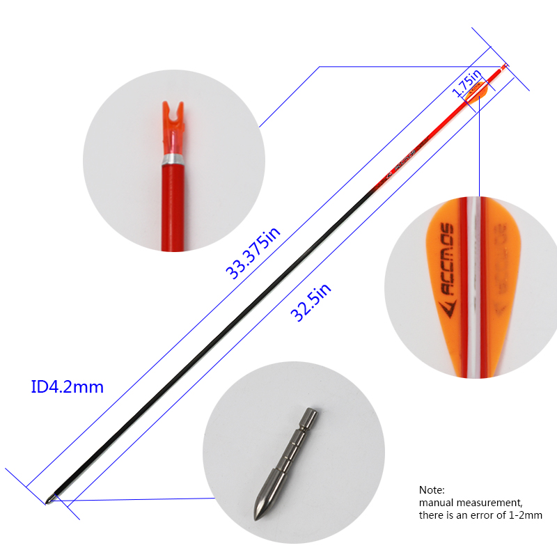 50 Encoches De Flèche TOPARCHERY ID 6.2 Mm – Inserts Plastique Pour Flèches Carbone