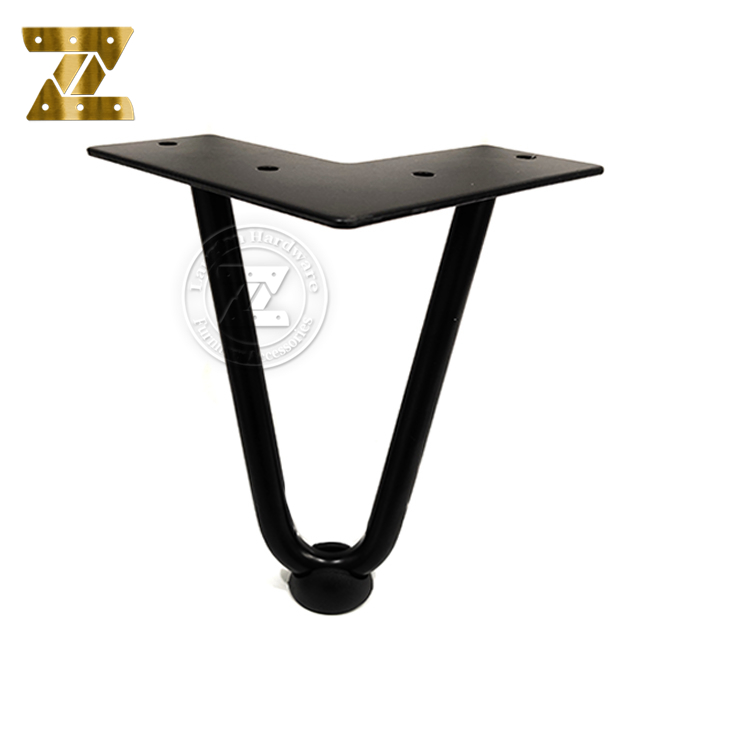 6 дюймов Heavy Duty заколка для волос, ножки для мебели, металлический, для домашнего использования, проектов для тумба под телевизор, диван, шкаф, и т. д. с резиновые защитные приспособления для пола