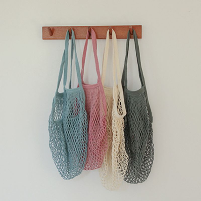 1 Turtle Bag ORGANIC COTTON STRING SHOPPING Long Handles or Pocket Strings