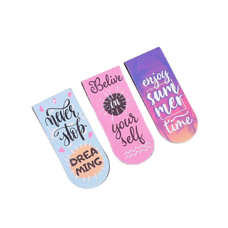 Милые канцелярские товары на заказ, бумажная магнитная закладка