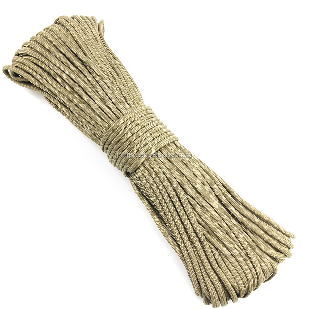 4毫米 7 股 550 尼龙 paracord 降落伞绳 100ft 31米生存 paracord