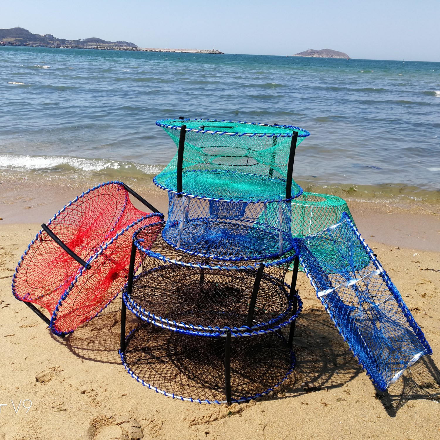 重载蟹笼螃蟹陷阱与焊接立杆水产养殖网