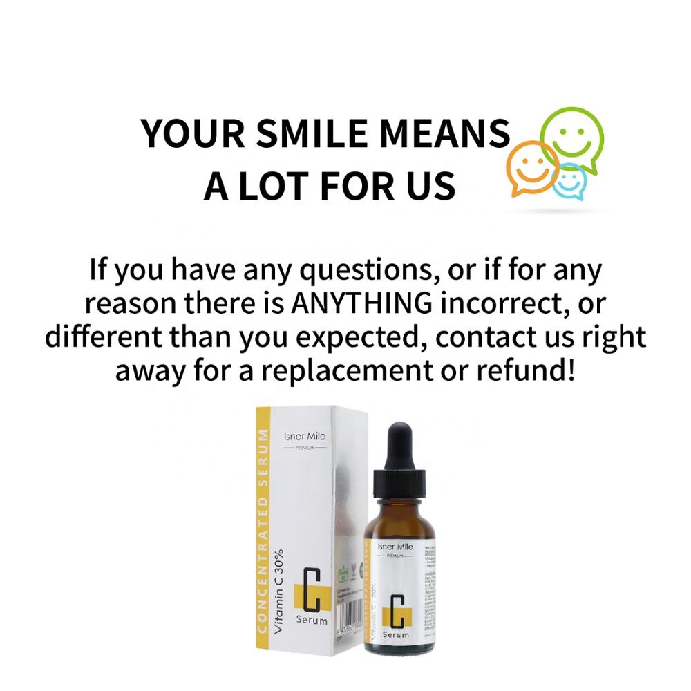 OEM/ODM 30% Vitamin C Organic Natural Hyaluronic Acid Anti-aging Skin Care Stem Cell Serum 30ML