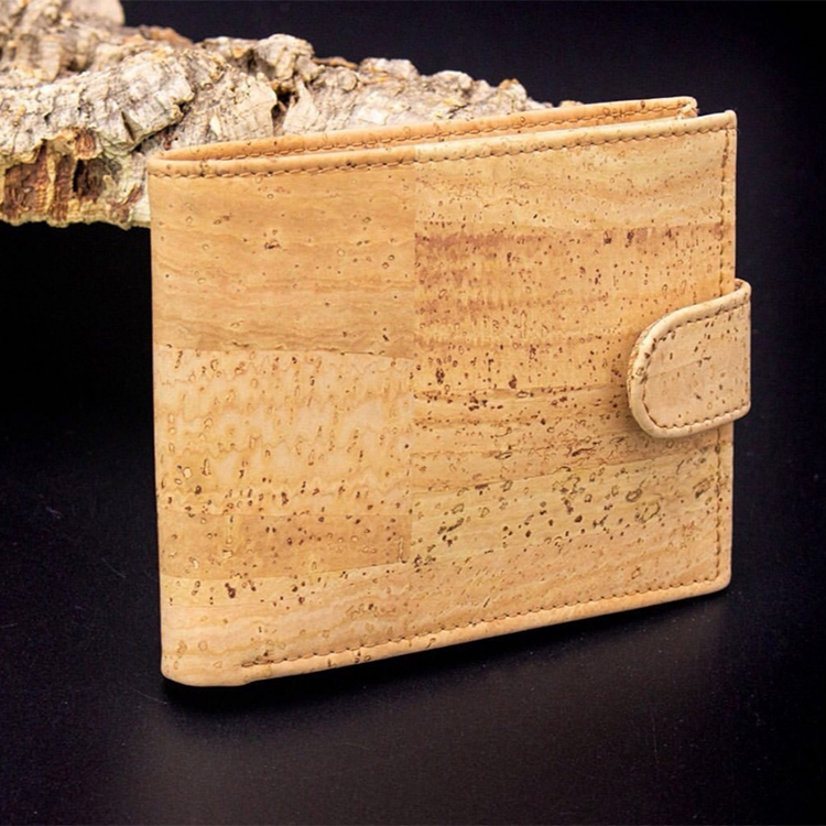 环保葡萄牙皮包钱包回收pu纯素食天然软木床单皮革面料用于手提包