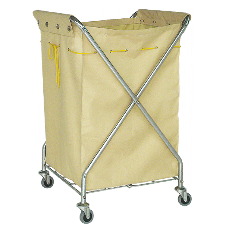Haotian wholesale model D-027 X TYPE LAUNDRY CART