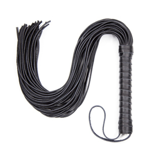 Weaving Leather Handle Tassel Whip Riding Flirting Foreplay Flogger BDSM Toy