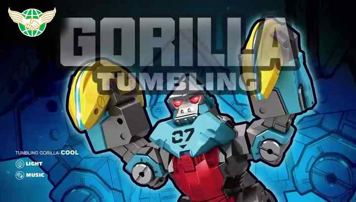 Jouet Robot Tumbling Gorilla – Gorille Culbuteur – Chain Fong Taiwan – Piles