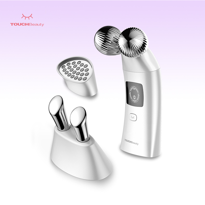 Touchbeauty TB1767 светодиодной терапии микротоков 3D роликовый массажер средство для ухода за кожей лица глаз устройство, обеспечивающее вам красоту и привлекательность подарочная упаковка 3 в 1 массажер для лица с напылением из CE по ограничению на испо