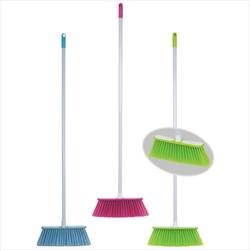 plastic cleaning soft broom with handle