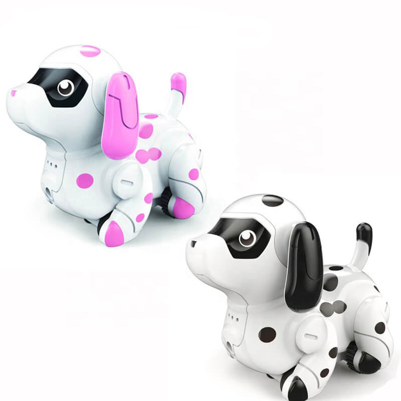 Stem magic inductive robot toy following drawn black line creative changing color dog LED light educational toys for kids