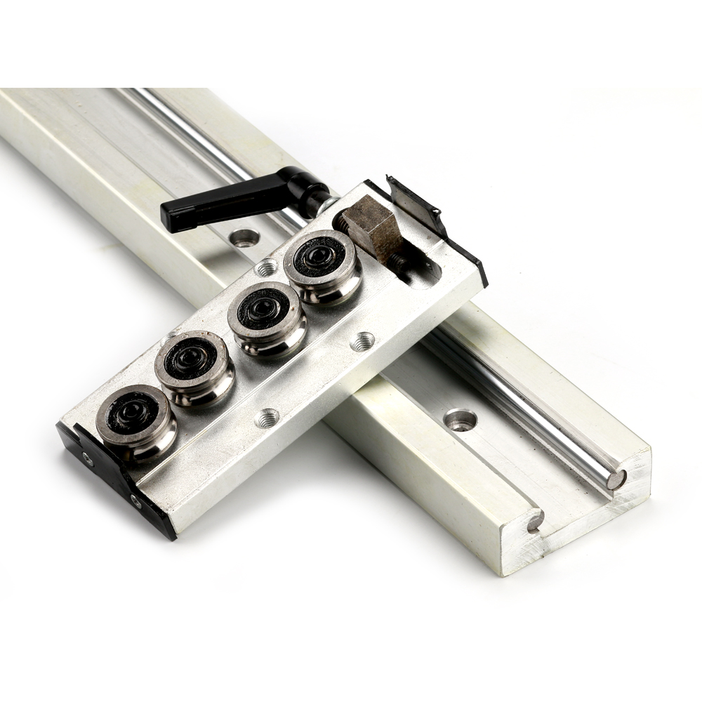 60mm width Built in double 8mm axis linear guide rail locking 3 4 5 wheels tracker roller slide aluminum profile SGR20 SGB20