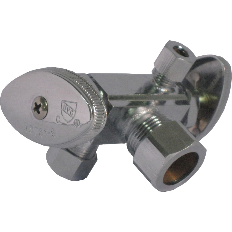 Wholesale low price high quality safety Stop Valve Dual Zinc Alloy Handle Stop Valve