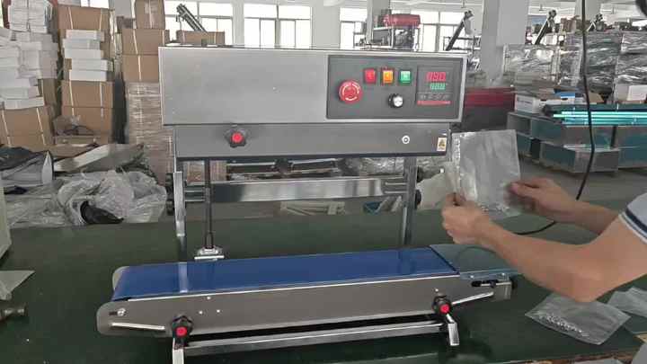 Machine à Sceller Automatique FR-900 - Scelleuse Continue Pour Sacs Plastiques - 220V - Neuf Professionnel