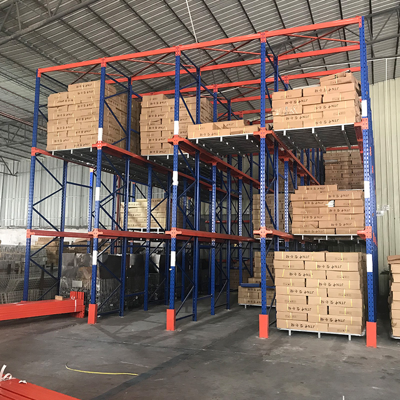 用于货架的推回重型货架左舵驱动转向齿条fifo推动器