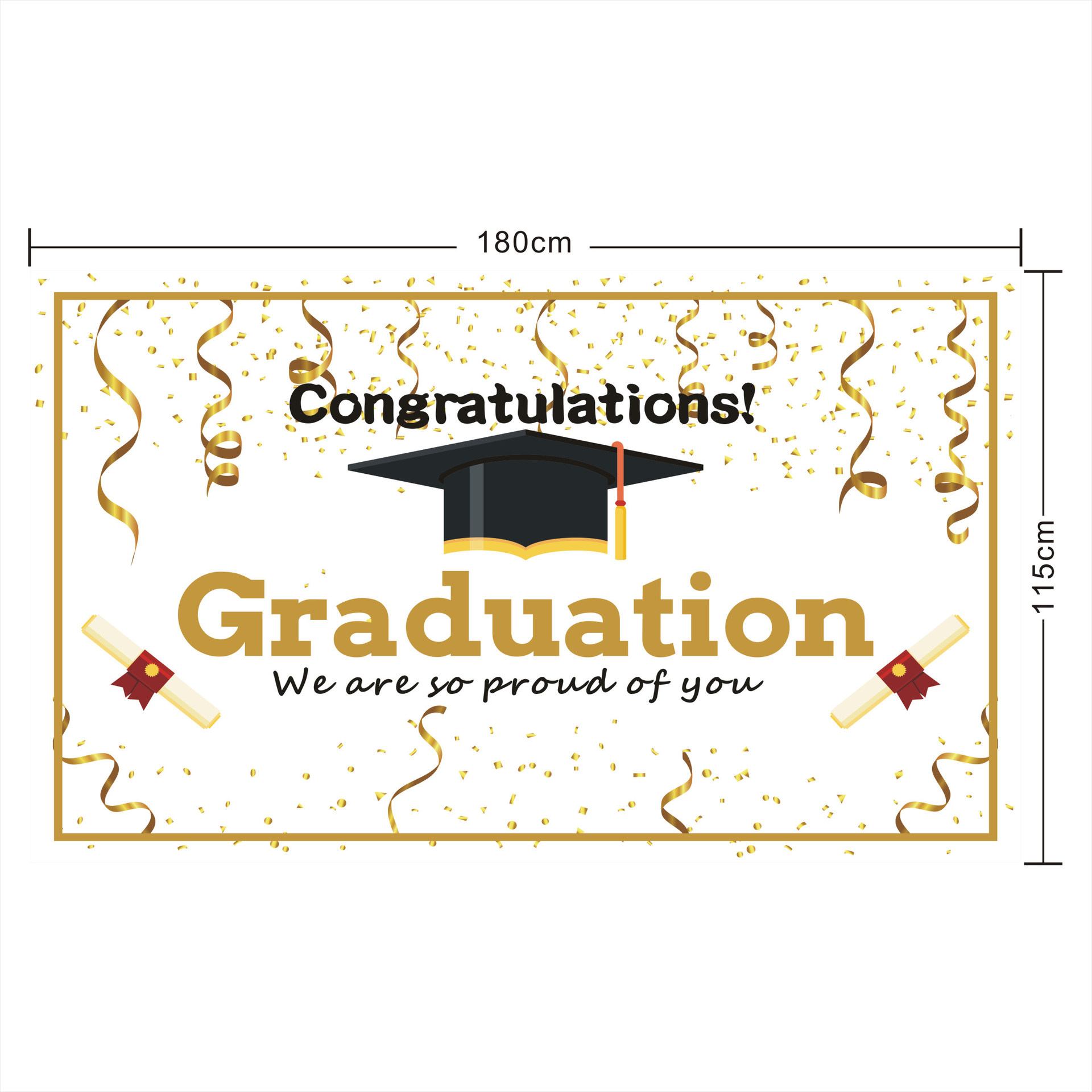 OFILA 2020 Graduates Backdrop 10x12ft 2020 Graduation Party Photos Background Trencher Cap Diploma Shoots Graduation Ceremony Background College Graduation Season Events Decor Props
