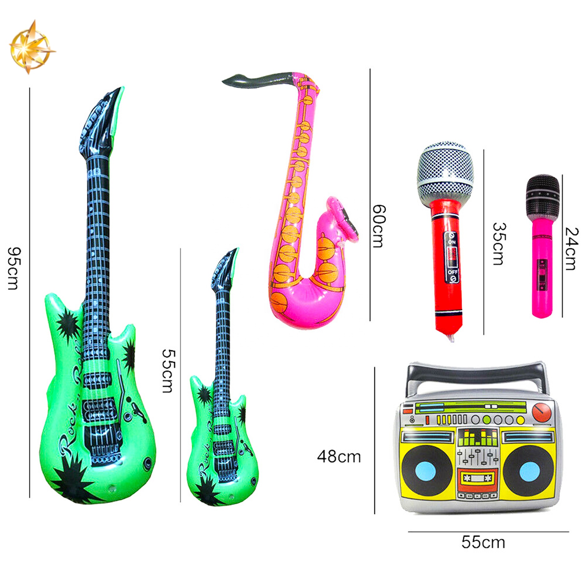 New Gift 55cm Big Inflatable Guitar Develop The Children/'s Interest In Music