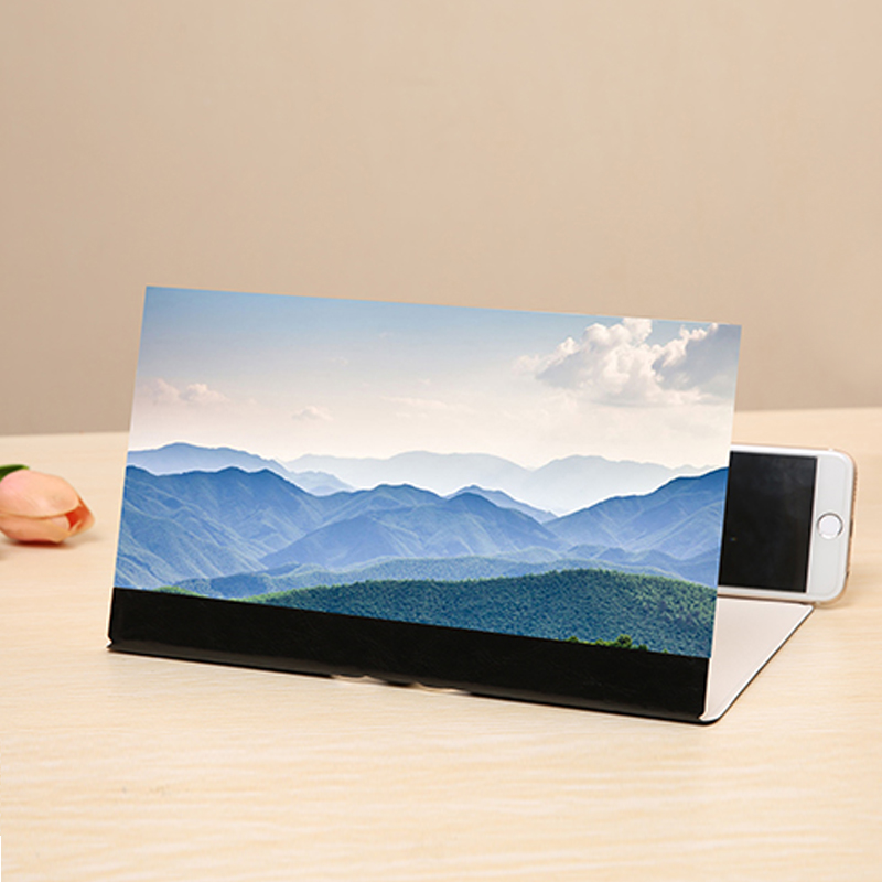 12-дюймовый увеличитель экрана мобильного телефона 3d hd видео креативные многофункциональная складально-мерильная настольная подставка для мобильного телефона усилитель