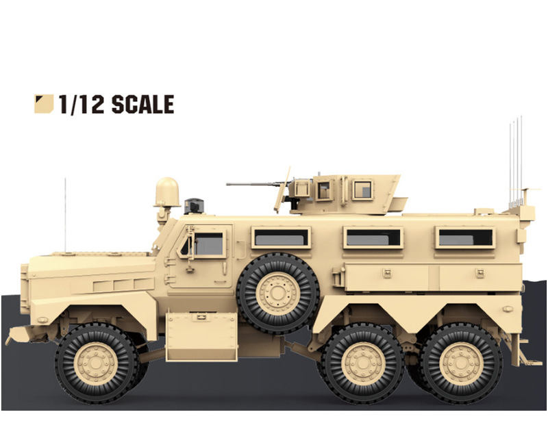 CY-P602 Military Vehicle - 1/12 Scale RC Truck with 6 Wheels