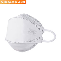 Alibaba לבחור בנפרד עטוף לבן חד פעמי למבוגרים 3 שכבות kn95 מסיכת הפנים עם earloops (640pcs/קרטון)