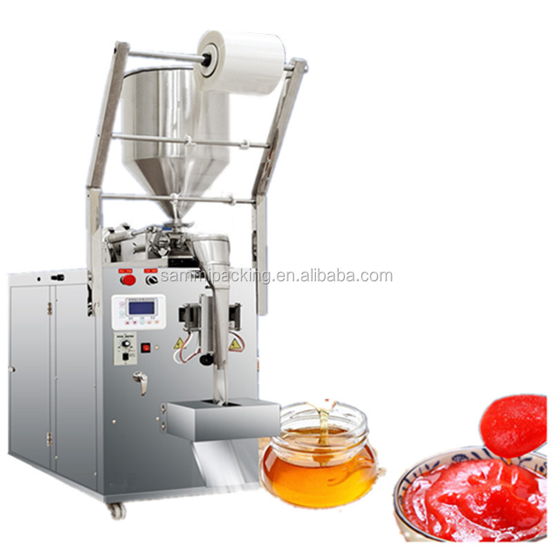 high efficiency jam peanut butter kerchup ketchup chili sauce tomato paste sachet packaging packing machine