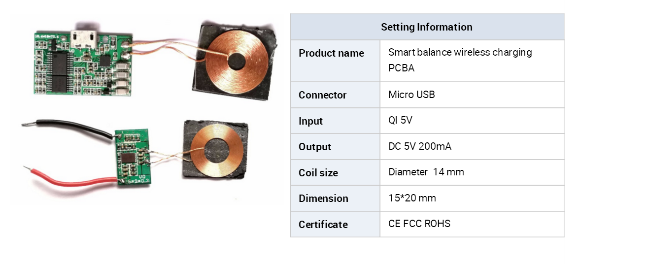 OEM ODM customized 15mm micro size wireless charging module design for smart watch