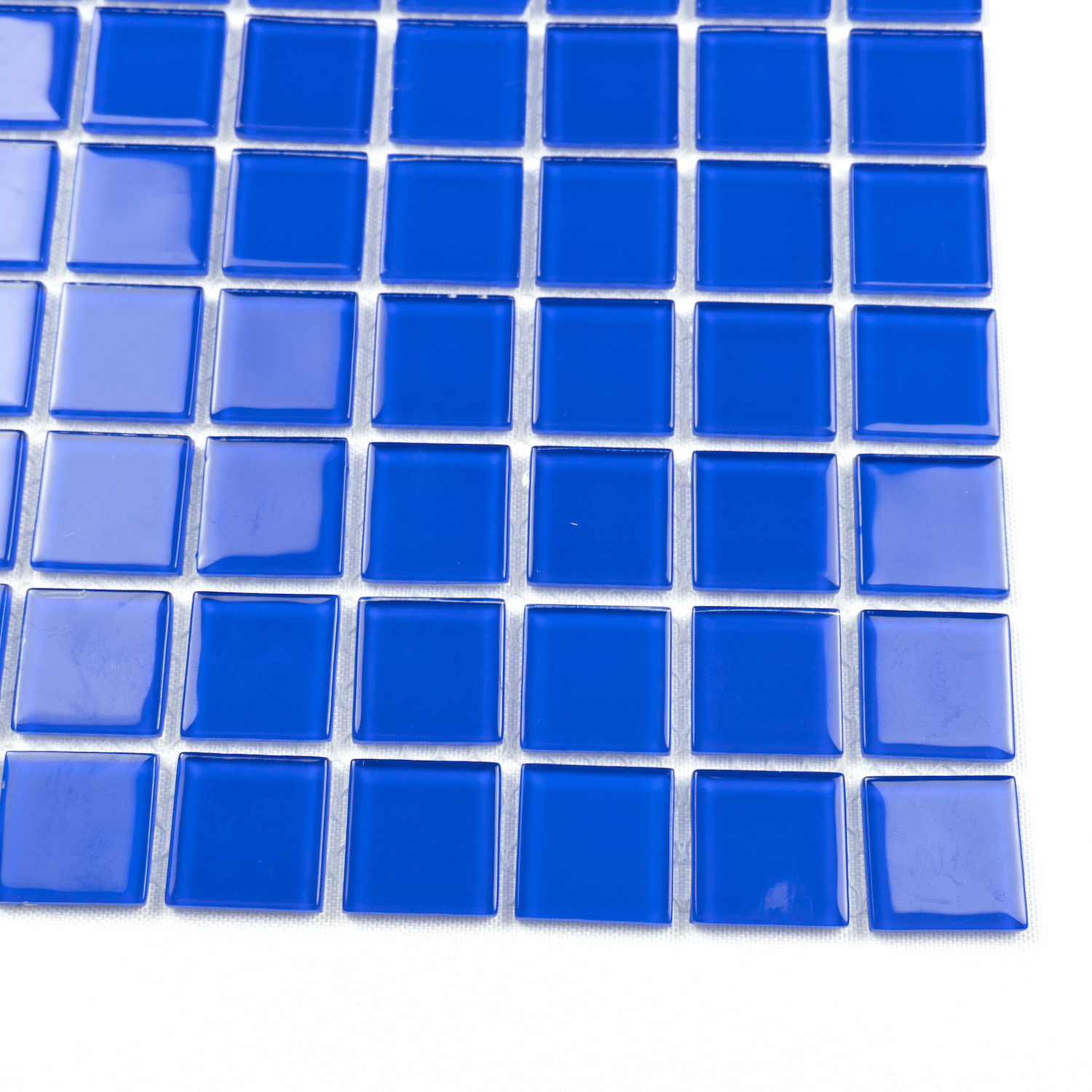 Wholesale Factory Price Blue Glossy Surface Pool Mosaic Foshan Glass Tile For Swimming Pool Projects