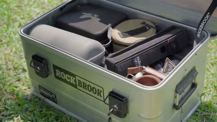 N13 50L Weatherproof Portable Aluminium Motorcycle Storage Box for