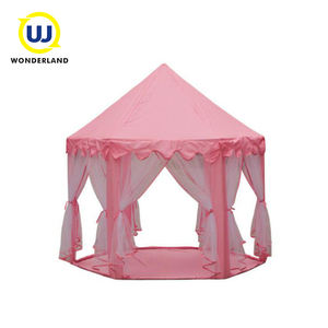 pink indoor tent