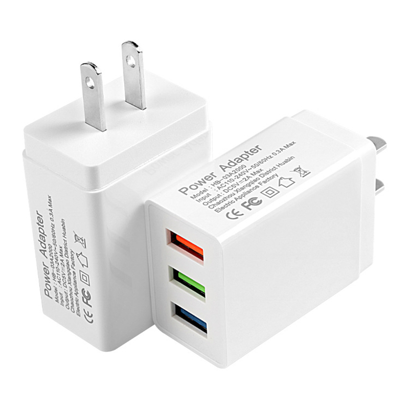 Зарядное устройство для iphone, CE FCC US UK EU адаптер 2 3 порта Быстрая зарядка USB настенное зарядное устройство для телефона планшета для Samsung LG Huawei