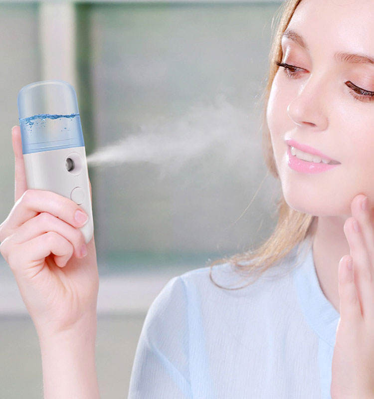 纳米喷雾水合仪化妆品面部加湿充电手持方便冷喷雾固定蒸脸器